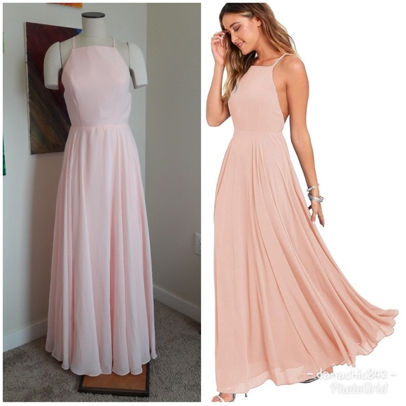 Halter Chiffon Prom Evening Formal Backless Gown - Picture 1 of 8